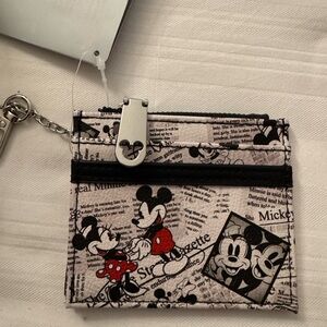 Disney parks Black and Red Mickey Times card Wallet